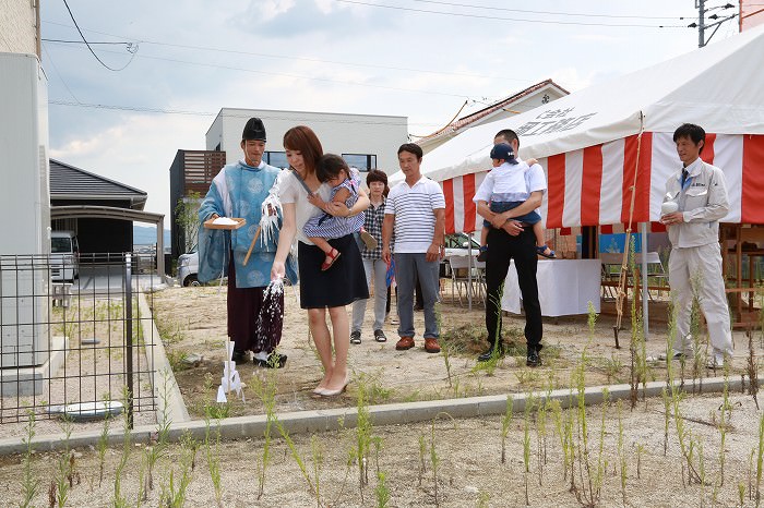 福岡県三井郡大刀洗町01　注文住宅建築現場リポート①　～地鎮祭～