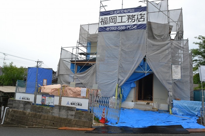 福岡県糟屋郡宇美町02　注文住宅建築現場リポート⑥