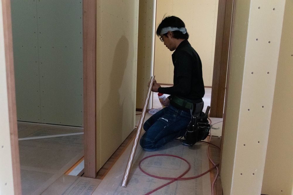 「糟屋郡久山町01」注文住宅現場リポート⑨【木工事】【巾木】