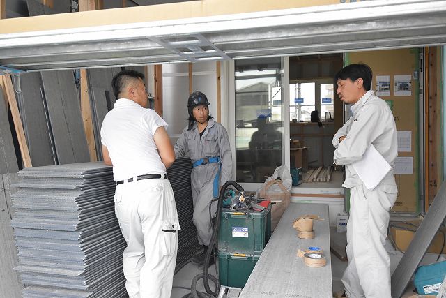 「福岡市東区05」注文住宅現場リポート⑨【木工事】【床材】