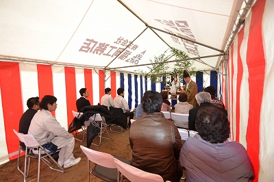 福岡市西区戸切01　注文住宅建築現場リポート①　～地鎮祭～