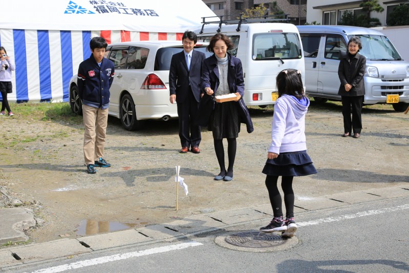 福岡市早良区小田部01　注文住宅建築現場リポート①　～地鎮祭～