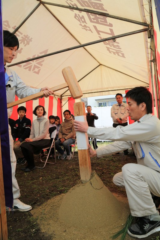 福岡市早良区小田部01　注文住宅建築現場リポート①　～地鎮祭～