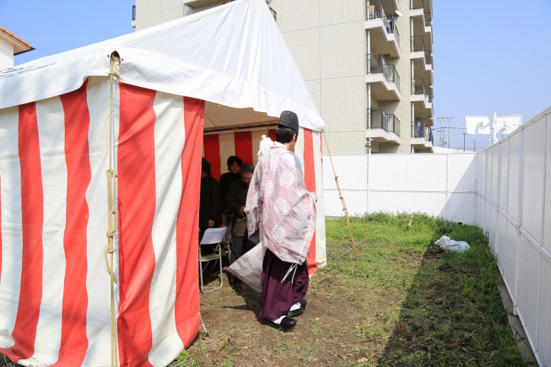 福岡市早良区小田部01　注文住宅建築現場リポート①　～地鎮祭～