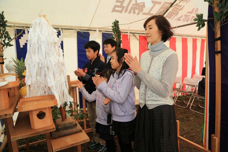 福岡市早良区小田部01　注文住宅建築現場リポート①　～地鎮祭～