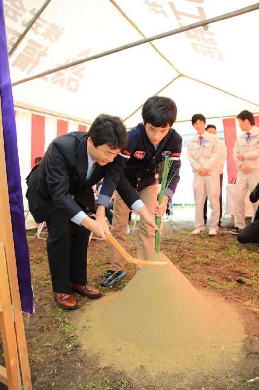 福岡市早良区小田部01　注文住宅建築現場リポート①　～地鎮祭～