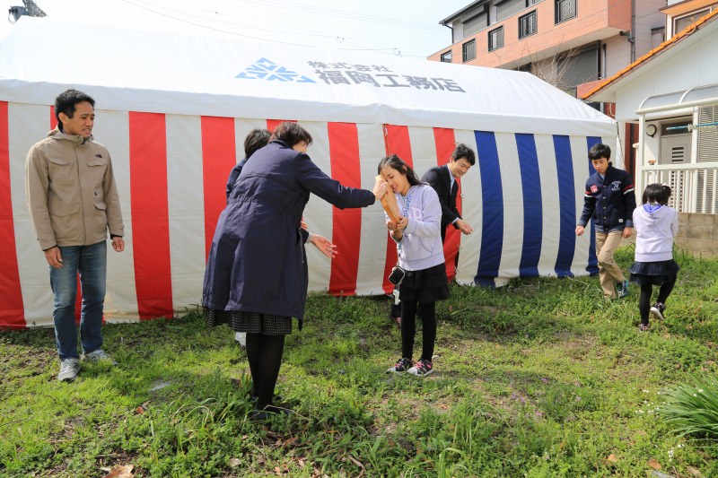 福岡市早良区小田部01　注文住宅建築現場リポート①　～地鎮祭～