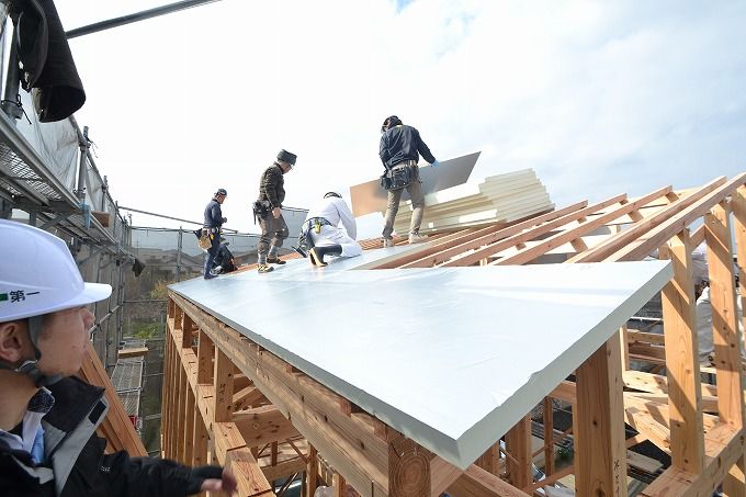 「福岡市城南区七隈03」注文住宅現場リポート④【上棟式】