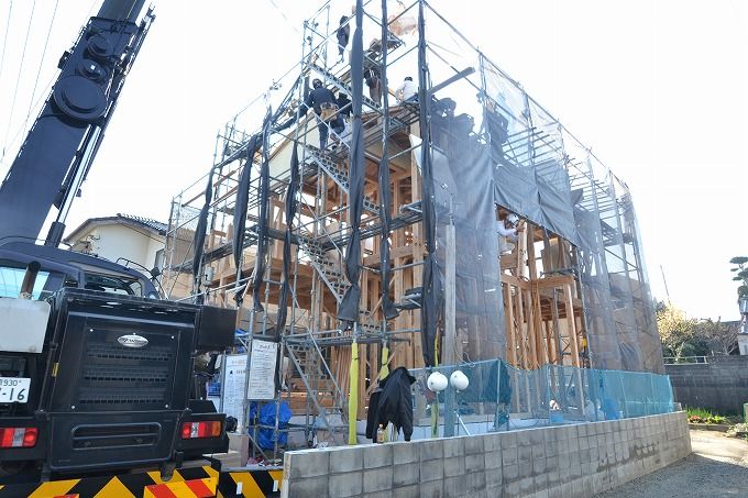 「福岡市城南区七隈03」注文住宅現場リポート④【上棟式】