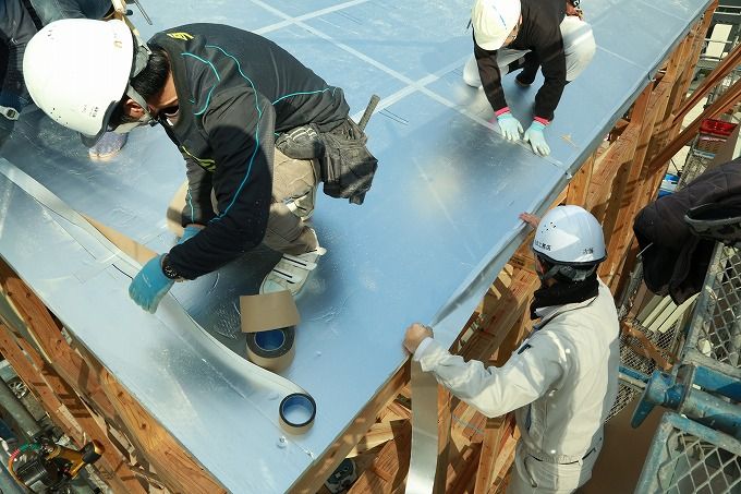 「福岡市城南区七隈03」注文住宅現場リポート④【上棟式】