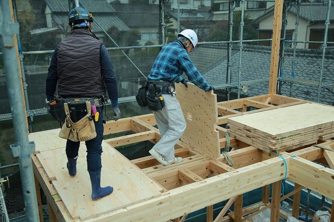 「福岡市城南区七隈03」注文住宅現場リポート④【上棟式】