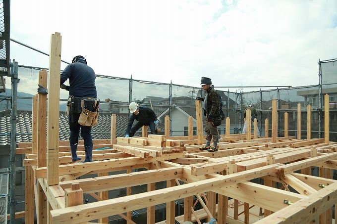 「福岡市城南区七隈03」注文住宅現場リポート④【上棟式】