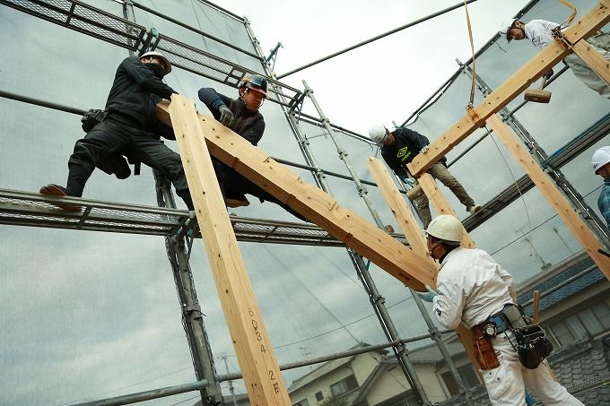 「福岡市城南区七隈03」注文住宅現場リポート④【上棟式】