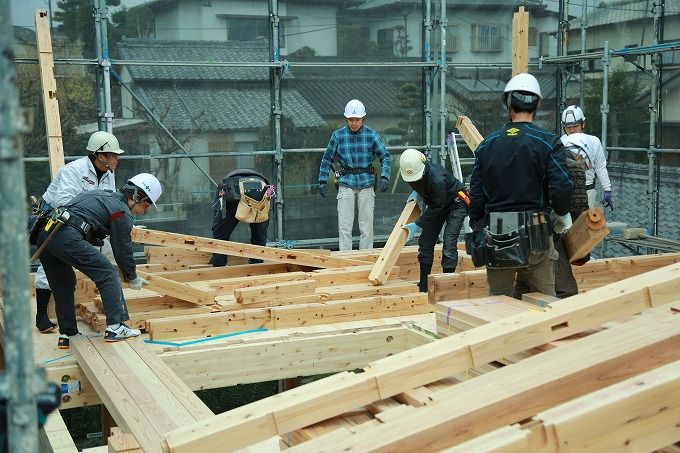 「福岡市城南区七隈03」注文住宅現場リポート④【上棟式】