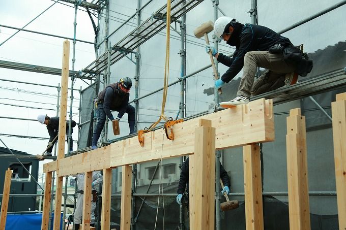 「福岡市城南区七隈03」注文住宅現場リポート④【上棟式】