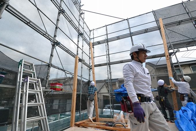「福岡市城南区七隈03」注文住宅現場リポート④【上棟式】