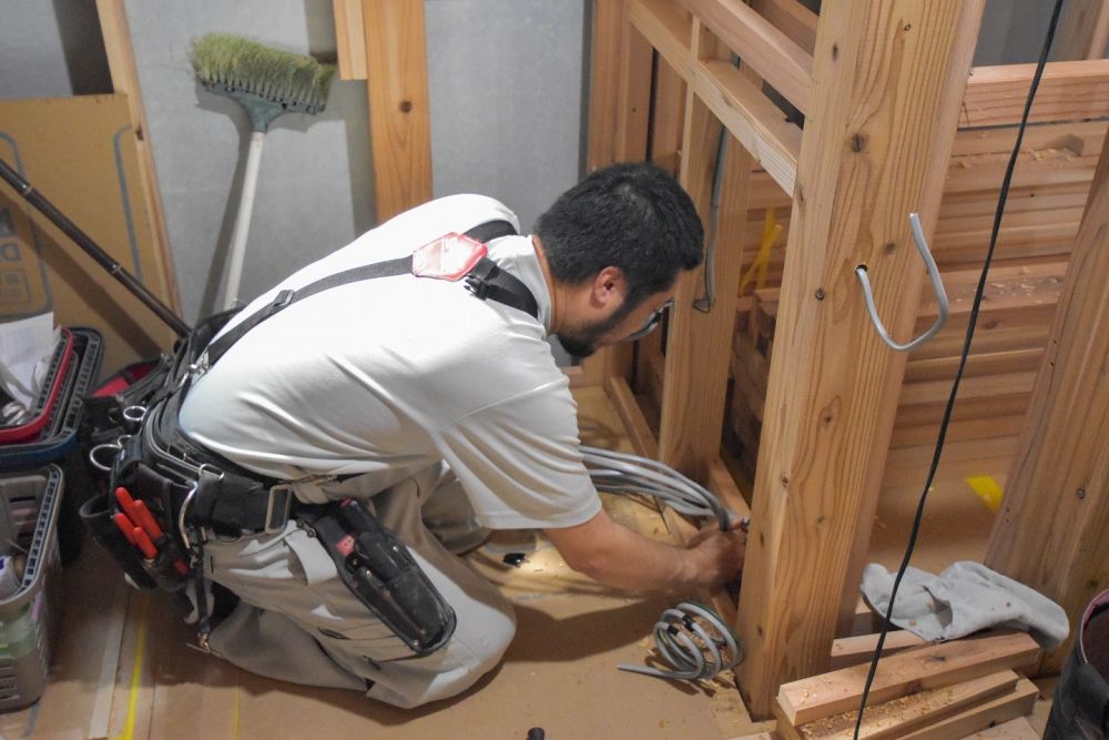 「福岡市早良区東入部01」注文住宅現場リポート⑦【電気工事】