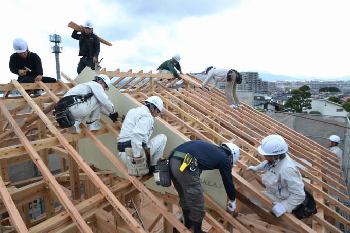 福岡県那珂川市02　注文住宅建築現場リポート⑤　～上棟式～