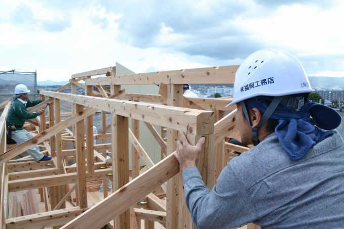 福岡県那珂川市02　注文住宅建築現場リポート⑤　～上棟式～