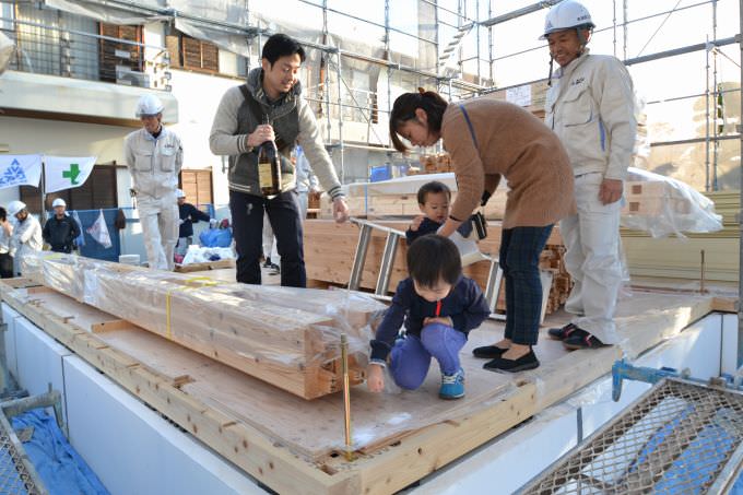 福岡県那珂川市02　注文住宅建築現場リポート⑤　～上棟式～