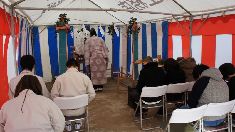 福岡市東区02　注文住宅建築現場リポート①　～地鎮祭～