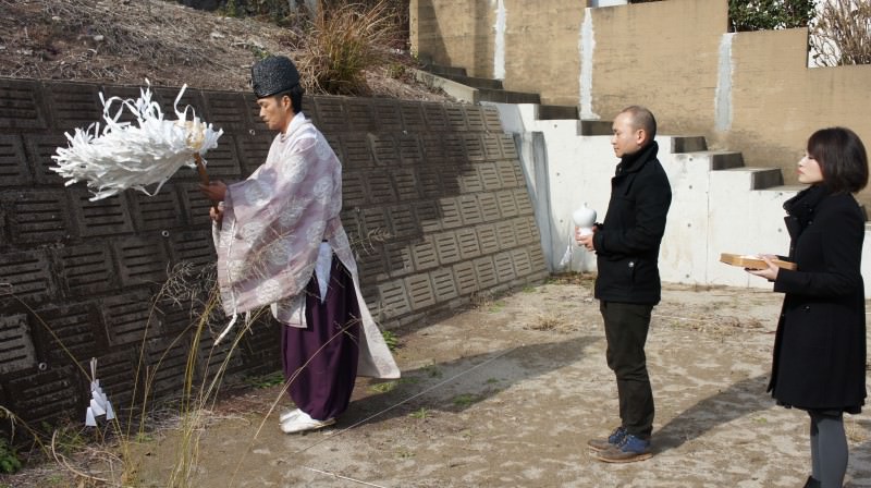 「福岡市東区02」注文住宅現場リポート①【地鎮祭】