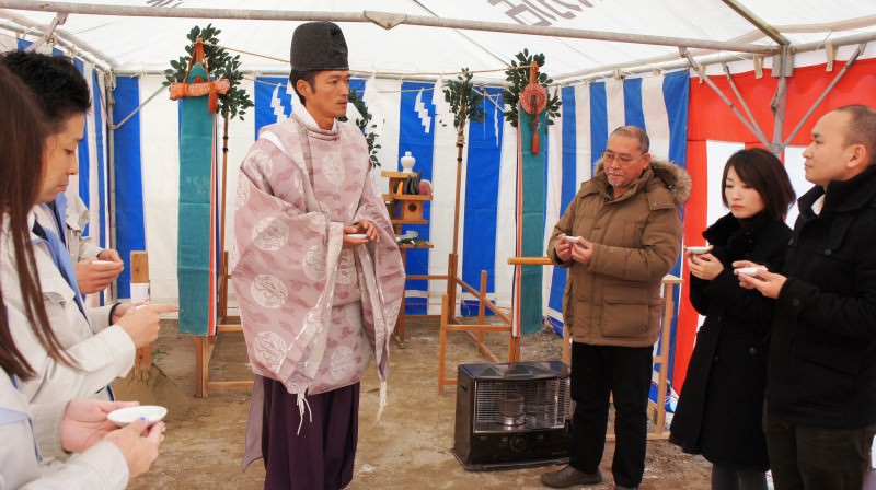 福岡市東区02　注文住宅建築現場リポート①　～地鎮祭～