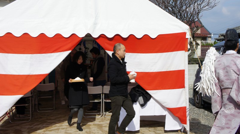 福岡市東区02　注文住宅建築現場リポート①　～地鎮祭～