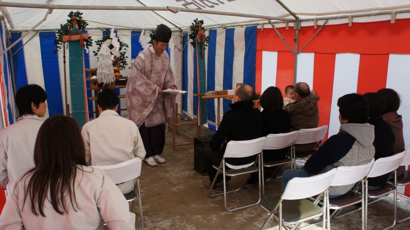 福岡市東区02　注文住宅建築現場リポート①　～地鎮祭～