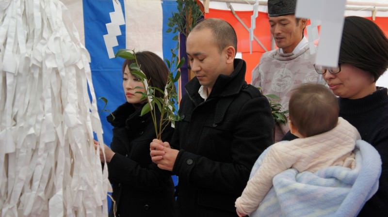 福岡市東区02　注文住宅建築現場リポート①　～地鎮祭～