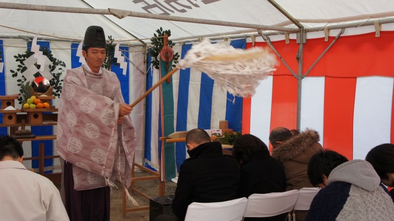 福岡市東区02　注文住宅建築現場リポート①　～地鎮祭～