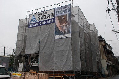 福岡市城南区南片江01　注文住宅建築現場リポート⑫