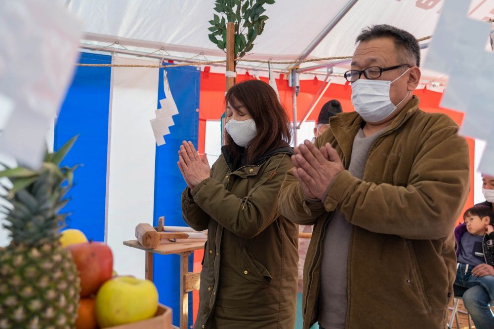 「福岡市城南区05」注文住宅現場リポート①【地鎮祭】