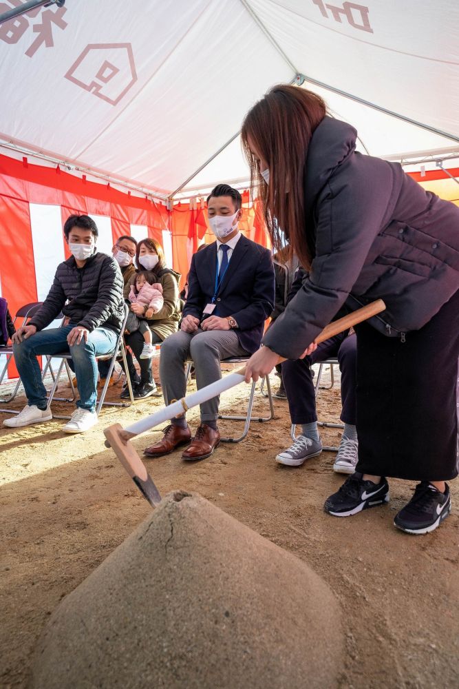 「福岡市城南区05」注文住宅現場リポート①【地鎮祭】