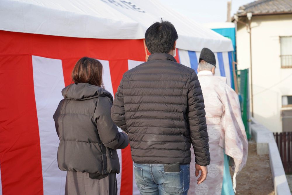 福岡市城南区05　注文住宅建築現場リポート①　～地鎮祭～