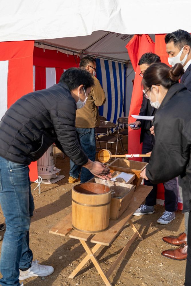 「福岡市城南区05」注文住宅現場リポート①【地鎮祭】