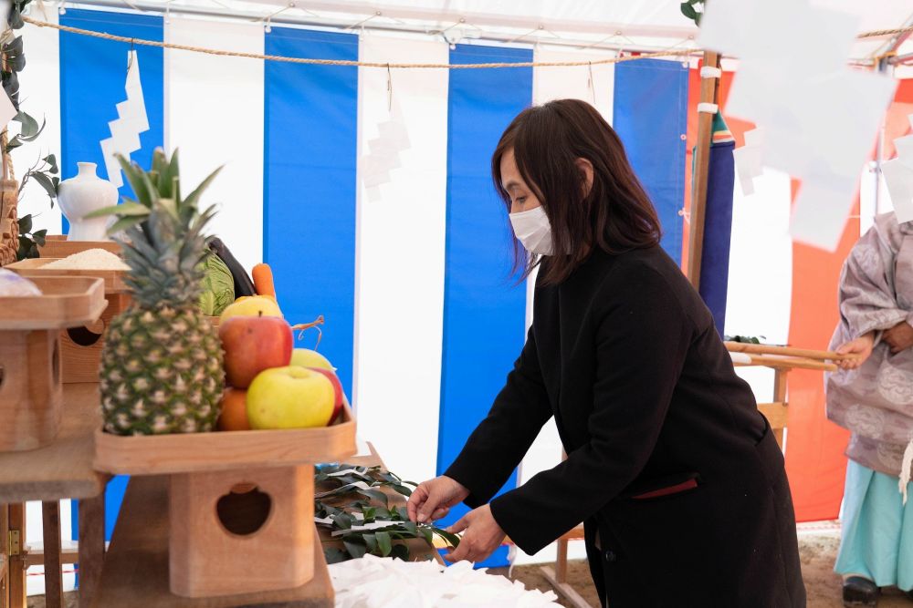 福岡市城南区05　注文住宅建築現場リポート①　～地鎮祭～