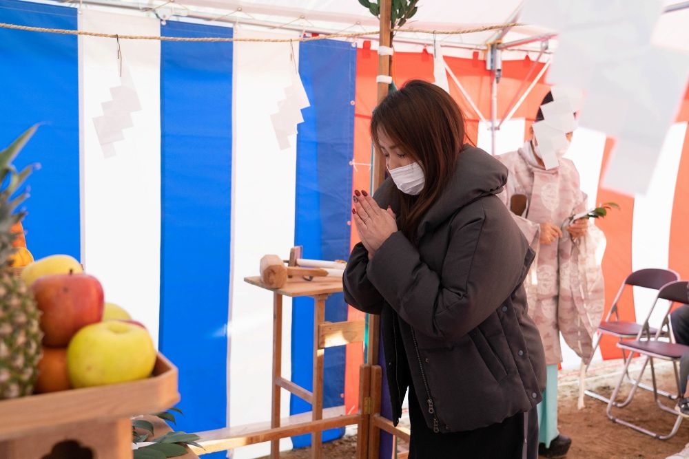 「福岡市城南区05」注文住宅現場リポート①【地鎮祭】