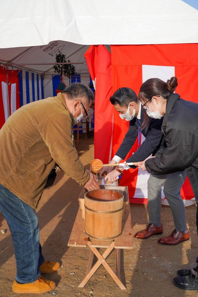 福岡市城南区05　注文住宅建築現場リポート①　～地鎮祭～