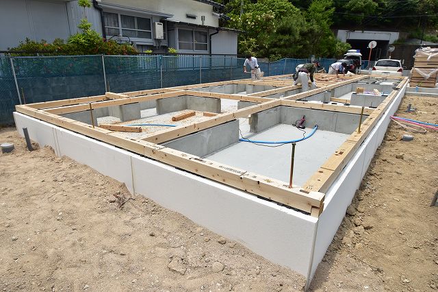 「太宰府市05」注文住宅現場リポート④【木工事】【土台敷き】