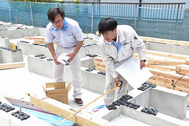 「太宰府市05」注文住宅現場リポート④【木工事】【土台敷き】