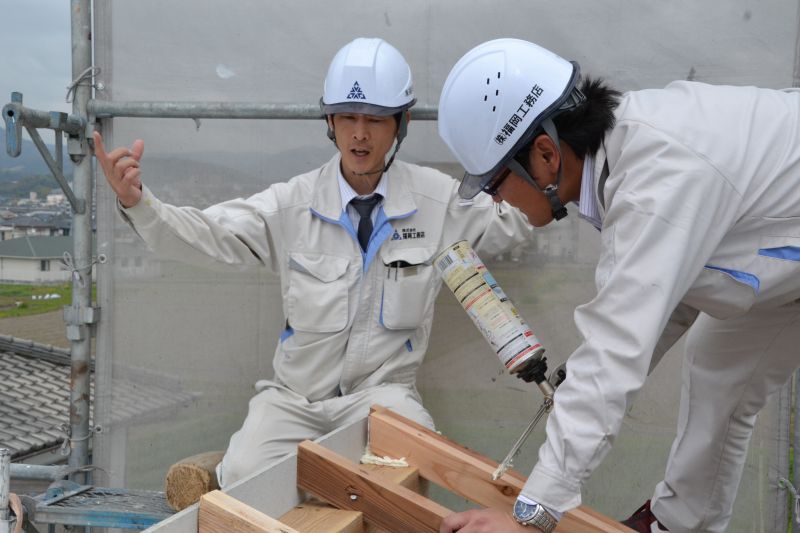 福岡県筑紫野市杉塚01　注文住宅建築現場リポート⑤　～上棟式～