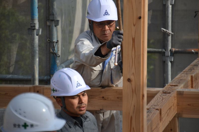 福岡県筑紫野市杉塚01　注文住宅建築現場リポート⑤　～上棟式～