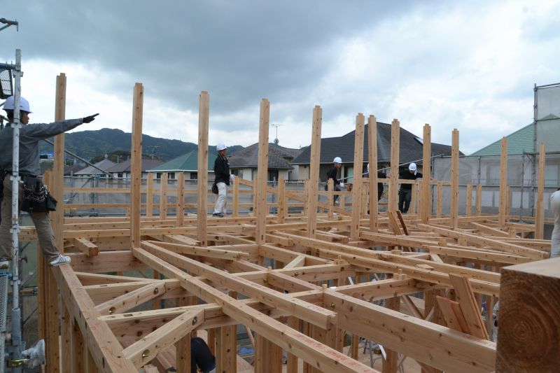 福岡県筑紫野市杉塚01　注文住宅建築現場リポート⑤　～上棟式～