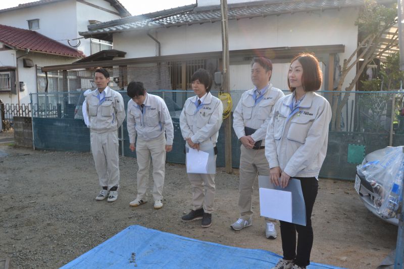 福岡県筑紫野市杉塚01　注文住宅建築現場リポート⑤　～上棟式～