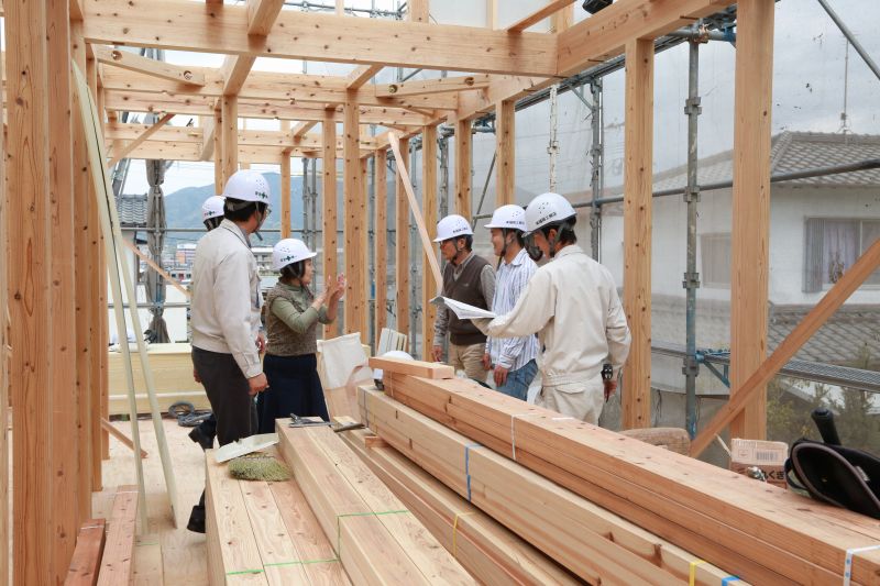 福岡県筑紫野市杉塚01　注文住宅建築現場リポート⑤　～上棟式～