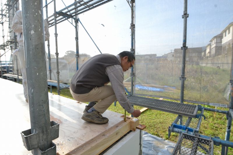 福岡県筑紫野市杉塚01　注文住宅建築現場リポート⑤　～上棟式～