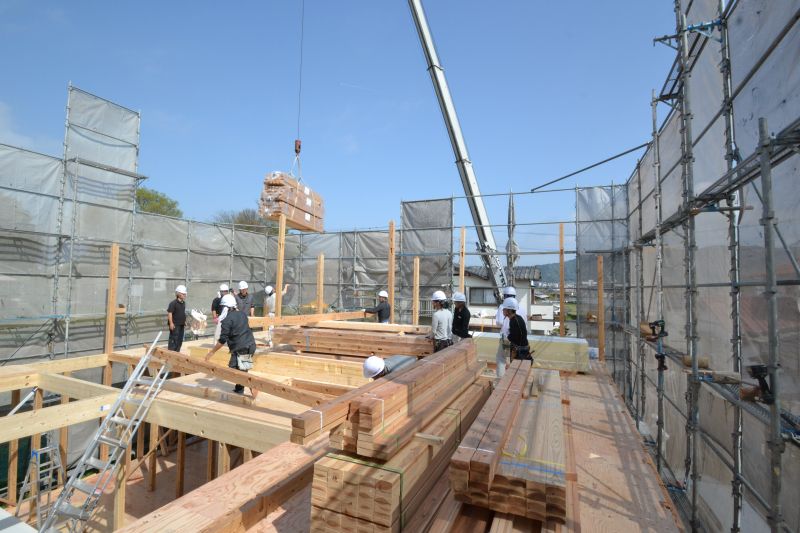 「筑紫野市杉塚01」注文住宅現場リポート⑤【上棟式】