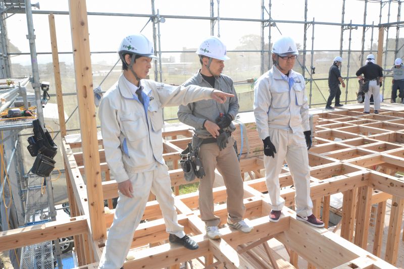 福岡県筑紫野市杉塚01　注文住宅建築現場リポート⑤　～上棟式～