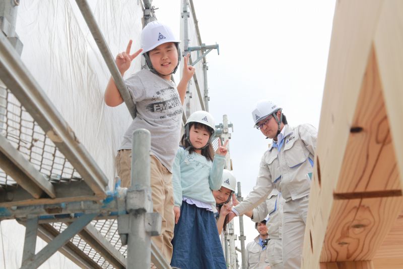 福岡県筑紫野市杉塚01　注文住宅建築現場リポート⑤　～上棟式～